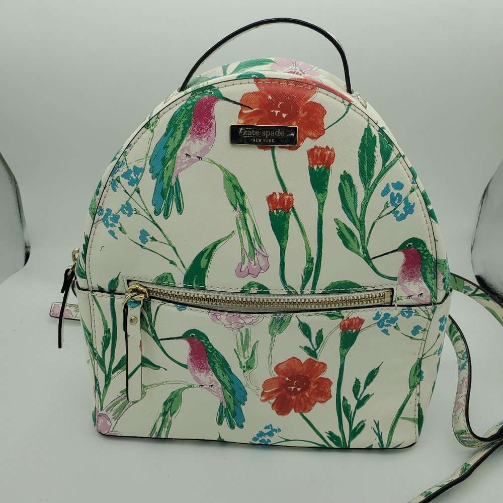 Kate Spade Laurel Way Hummingbird Floral Sammy Backpack